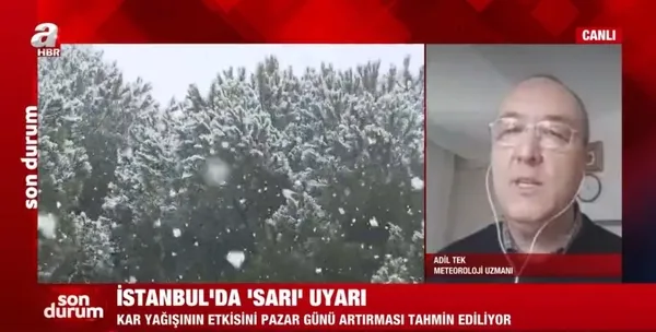 İstanbullulara A Haber canlı yayınında müjdeyi verdi! "Doya doya kartopu oynayacaklar" - 2