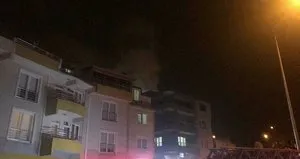 Kocaeli’de korkutan apartman yangını!