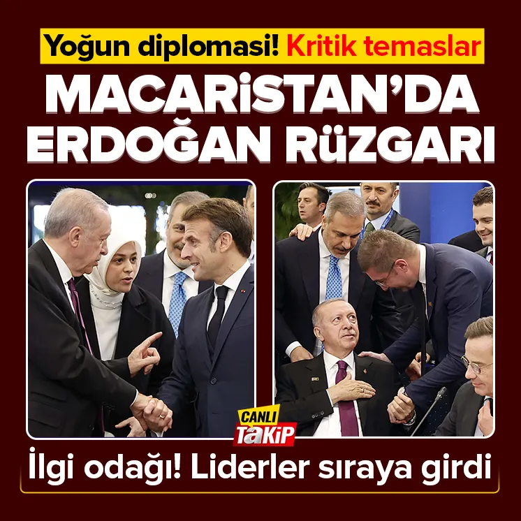 Başkan Erdoğan Macaristanda ilgi odağı!