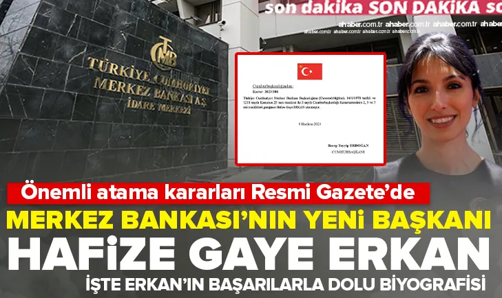 MB Başkanlığına Gaye Erkan atandı
