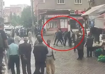 Parktaki tekmeli, yumruklu kavga kamerada