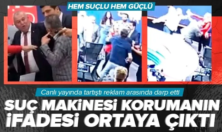 Gazeteci Latif Şimşek’i darp eden Cemal Enginyurt’un korumasının ifadesi ortaya çıktı! Canlı yayında tartıştı reklam arasında saldırdı