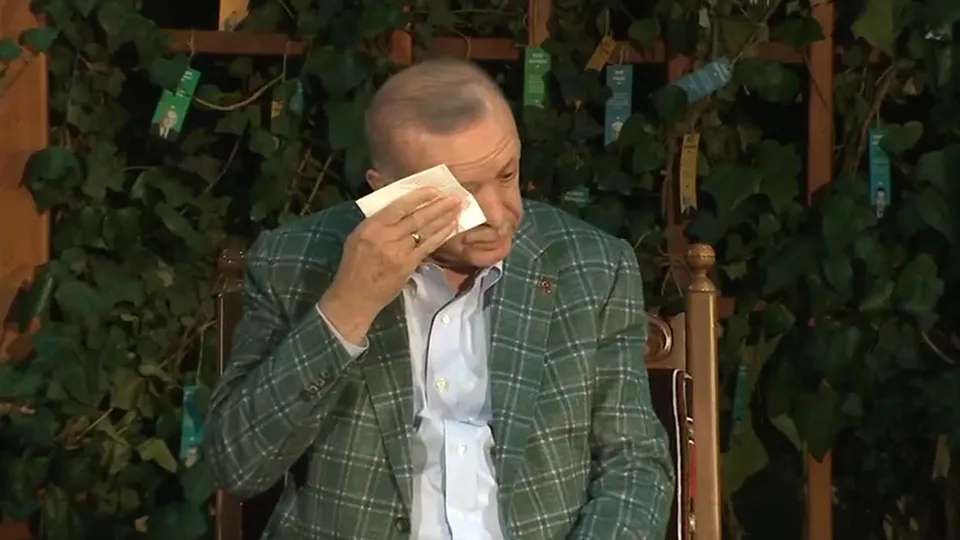 Başkan Erdoğan gözyaşlarını tutamadı