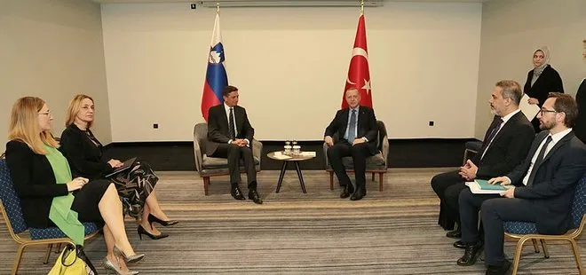 Başkan Erdoğan, Borut Pahor ve Boyko Borisov ile görüştü