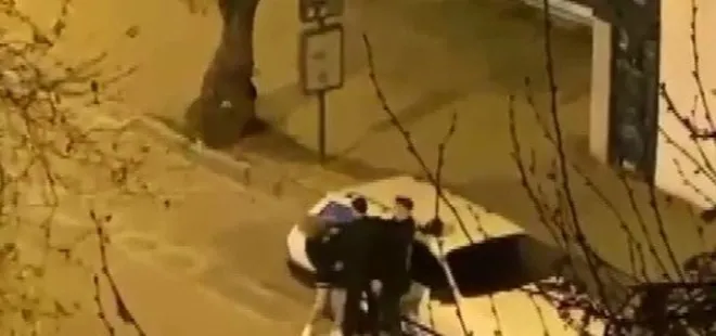 İzmir’de sokak ortasında kadına şiddet kamerada