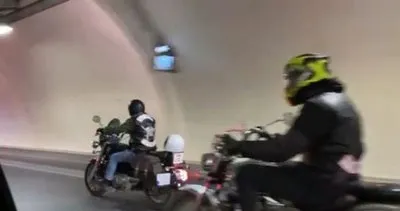 Avrasya Tüneli'nde yeni dönem! İlk geçen motosikletliler o anları kaydetti