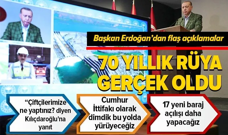 Başkan Erdoğan'dan açılış töreninde önemli açıklamalar
