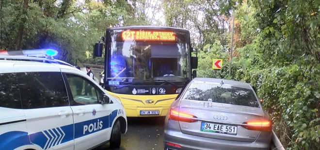 Sarıyer’de İETT faciası! 2 otomobil pert oldu