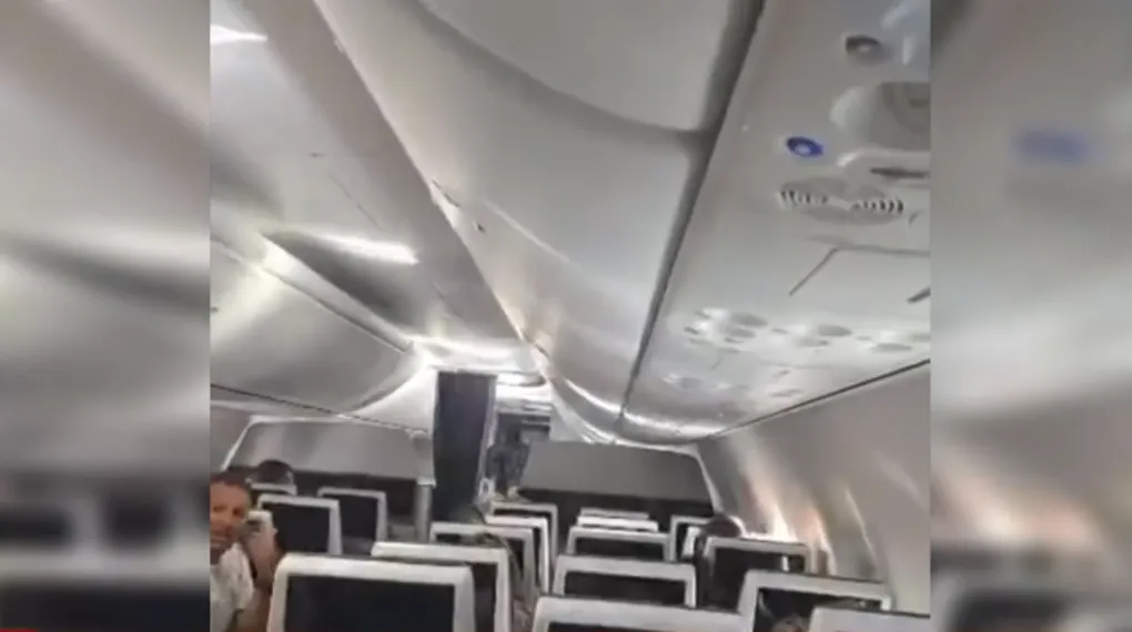 Flydubai uçağından yeni görüntü