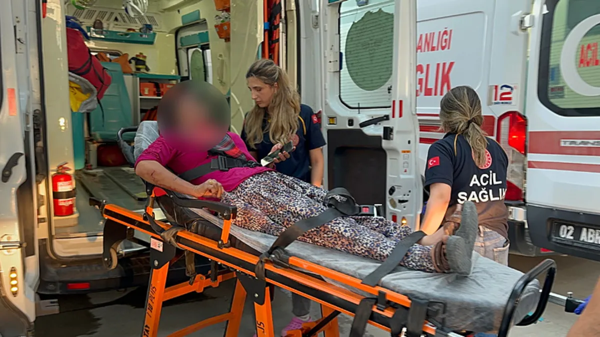 Taşlı saldırıya uğrayan kadın yaralandı
