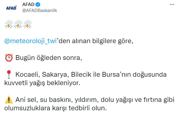 Meteoroloji Marmara'yı saat vererek uyardı! İstanbul'a gök gürültülü sağanak yağış geliyor | İşte 5 günlük hava durumu - 4