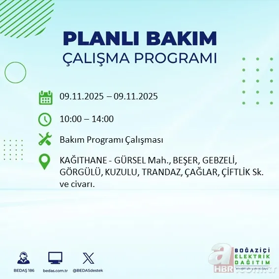 BEDAŞ-AYEDAŞ ELEKTRİK KESİNTİSİ: İstanbul’da elektrikler ne zaman gelecek, kesinti hangi ilçelerde olacak? 7