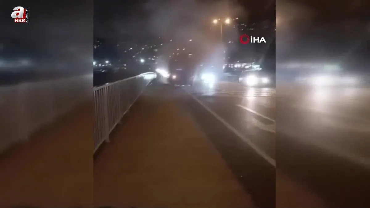 Zonguldak’ta halk otobüsünde yangın paniği