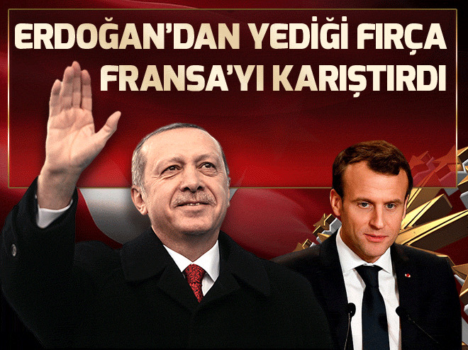 Cumhurbaşkanı Erdoğanın fırçası Fransayı karıştırdı