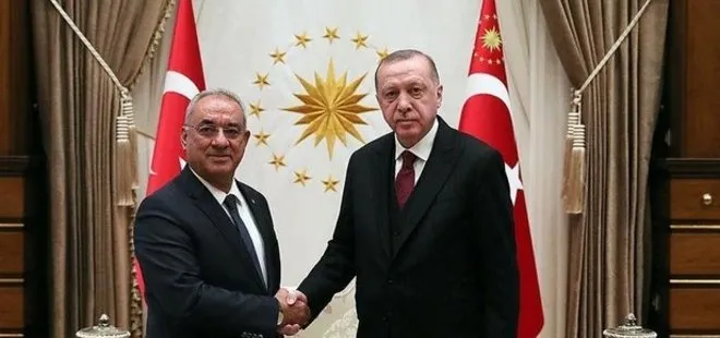 Son dakika: Başkan Erdoğan, DSP Genel Başkanı Önder Aksakal’ı kabul etti