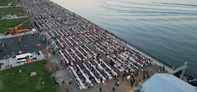 Tekirdağ’da 10 bin kişi birlikte iftar yaptı