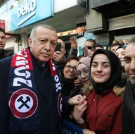 Başkan Erdoğana Zonguldakta sevgi seli