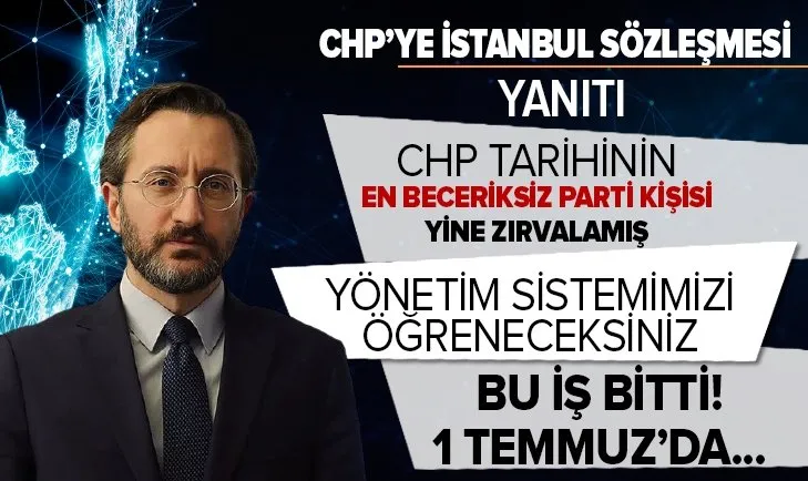 İletişim Başkanı Fahrettin Altun'dan Özgür Özel'e sert tepki! CHP tarihinin gördüğü göreceği en beceriksiz parti kişisi yine zırvalamış