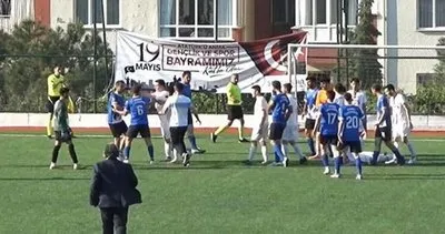 Saha bir anda ringe dönüştü
