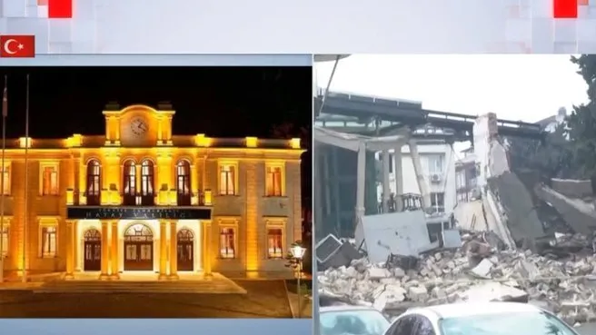 Hatay'da Valilik binası da yıkıldı
