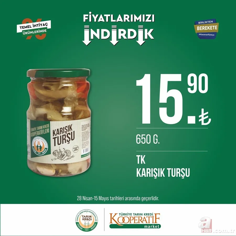 TARIM KREDİ MARKETlerinde indirimsiz ürün kalmadı! Ucuzluk başladı! Sucuk, Tereyağı, peynir, et, şeker, çay, tuvalet kağıdı... 17