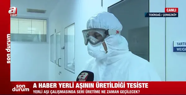 İlk kez A Haber canlı yayınında duyurdu! İşte yerli Kovid-19 aşısının üretim tarihi... - 1