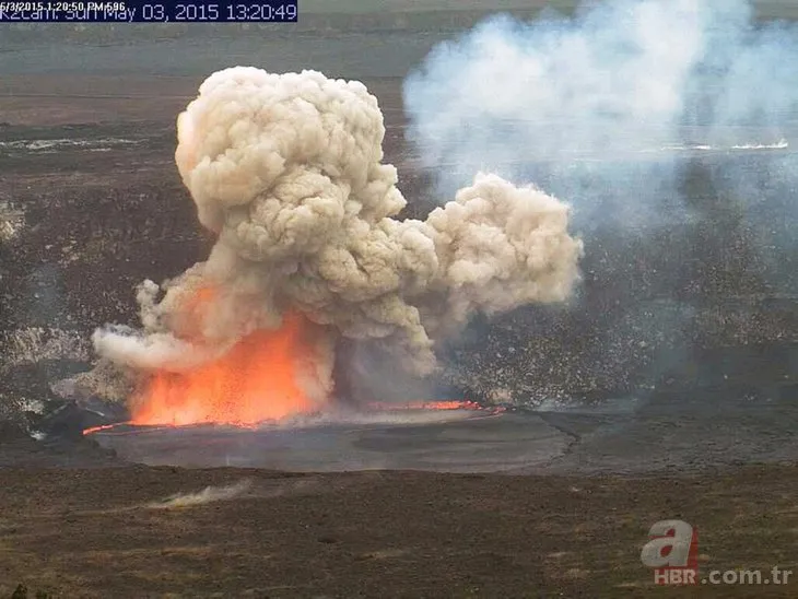 Bölge alev alev yanıyor! Hawaii’deki Kilauea Yanardağı faaliyete geçti
