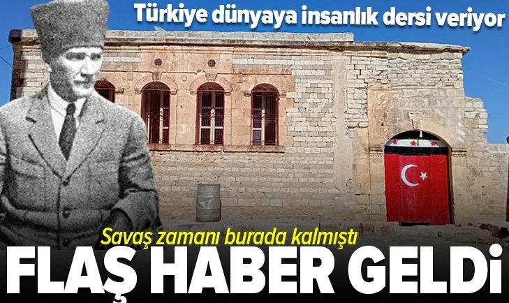 Atatürk’ün Afrin’de konakladığı ev temizlendi ve müze olacak