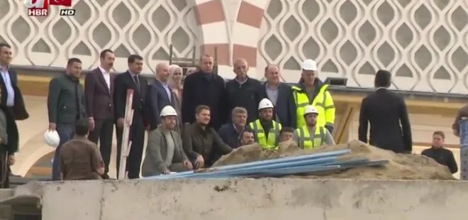 Başkan Erdoğan Çamlıca Camii’nde incelemelerde bulundu