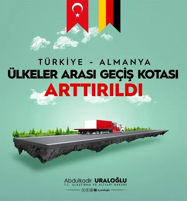 Bakan Uraloğlu detayları duyurdu! Türkiye ve Almanya arasında önemli anlaşma - 1