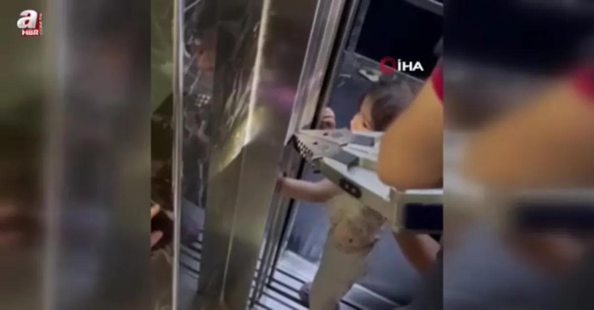 Kolu asansöre sıkışan çocuk kurtarıldı