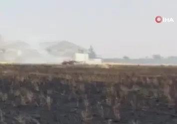 Kilis'te buğday tarlasında yangın söndürüldü