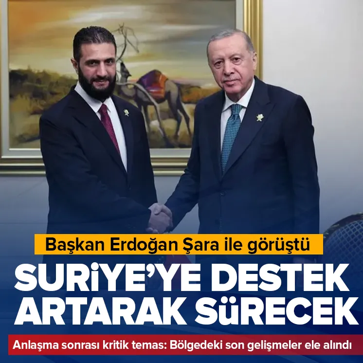 Başkan Erdoğan Şara ile görüştü