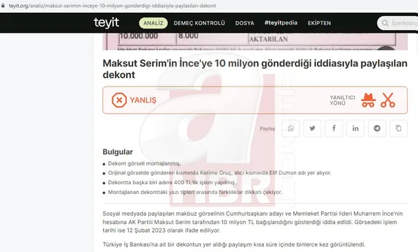 Muharrem İnce’ye FETÖ tarzı kumpas! İşte sahte dekont olayının perde arkası