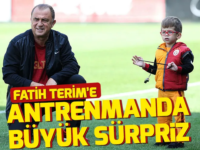 Fatih Terimin torunu Galatasaray antrenmanında