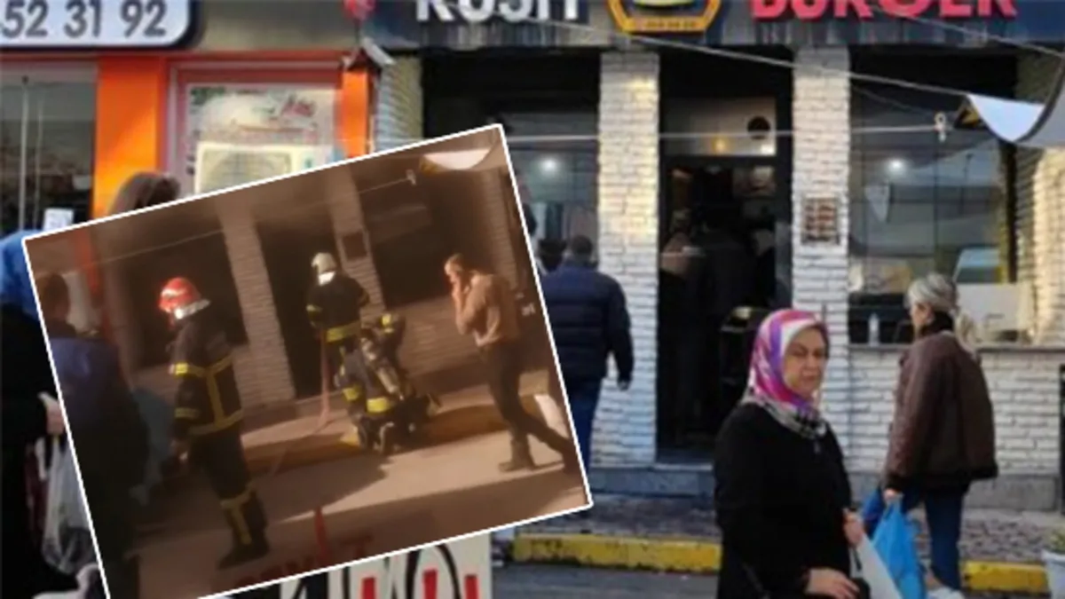 Restoranda yangın paniği! 2 personel yaralandı