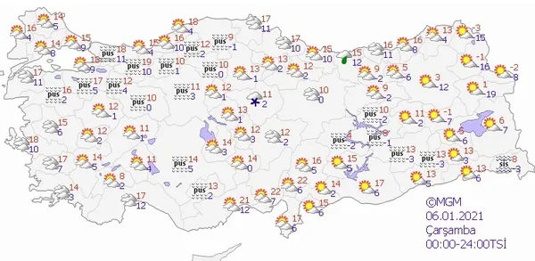 Meteoroloji kar yağacak illeri açıkladı! 6 Ocak'ta hava nasıl olacak! İstanbul'a kar yağacak mı? Ankara'ya kar yağacak mı? - 2