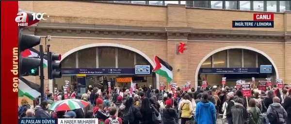 Dünya Gazze için ayakta! A Haber Filistin’e destek gösterilerini İngiltere, Fransa ve Almanya’dan aktardı