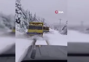 Sinop'ta kar yağışı
