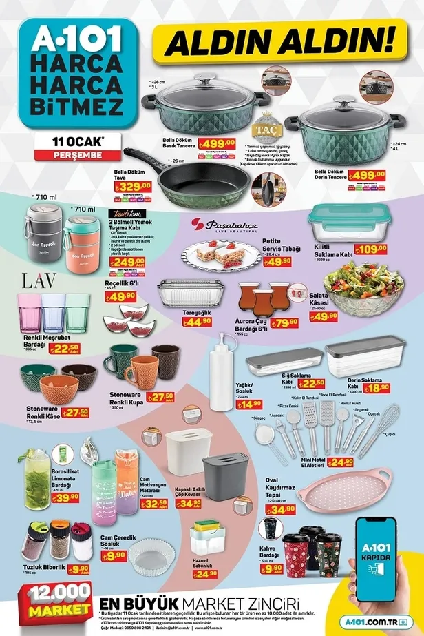 12 Ocak A101 aktüel ürünler kataloğu yayınlandı! A101’de Dik süpürge, akıllı TV ve saat, kablosuz kulaklık ve daha yüzlerce ürün ucuza satılacak