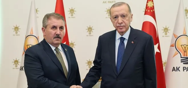 Son dakika: Başkan Erdoğan BBP Genel Başkanı Mustafa Destici’yi kabul etti