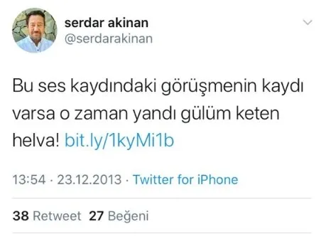 Elazığ depremi ile ilgili iftira atan provokatör Serdar Akınan’ın FETÖ ile ilişkisi