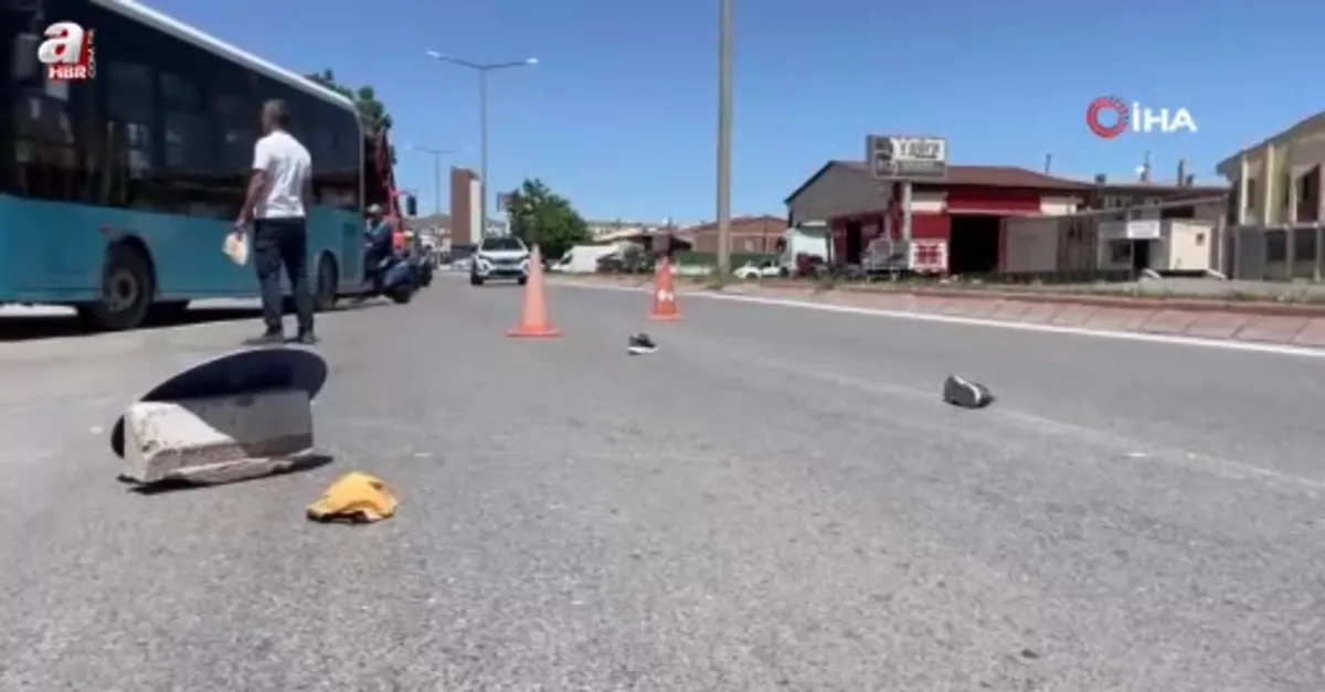 Nakliye kamyonu yayaya çarptı