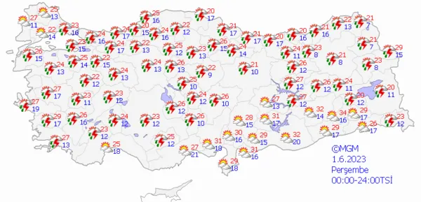 1685206956745.png Sağanak yağış günlerce sürecek! Meteoroloji çok sayıda ili gün vererek uyardı! İstanbul Ankara İzmir hava durumu... - 9