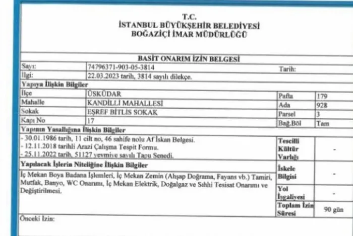 Vaniköy skandalında yeni gelişme! CHP’li İBB’nin göz yumduğu belgelendi: Ağaç kıyımına basit onarım kılıfı