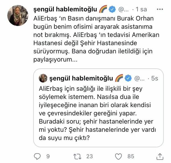 Diyanet İşleri Başkanı Ali Erbaş üzerinden algı operasyonu! İşte Kovid-19 tedavisi sürerken yalan paylaşımda bulunan ekip