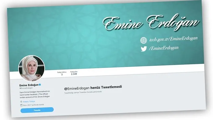 Cumhurbaşkanı Erdoğan'ın eşi Emine Erdoğan Twitter'da - 1