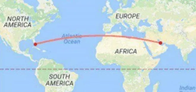 İran’dan ABD’ye haritalı gönderme! 11 bin kilometre...