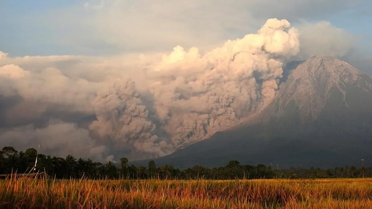 Endonezya'da alarm seviyesi en yüksek düzeye çıkarıldı! Semeru Yanardağı'nda patlama
