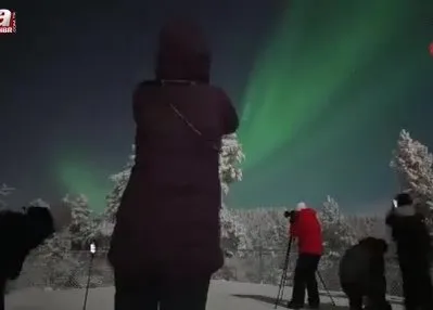 Kuzey Işıkları Türk turistleri mest etti